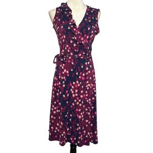 Leota Felicity Sleeveless Dress Woodberry Bridal Rose‎ Faux Wrap